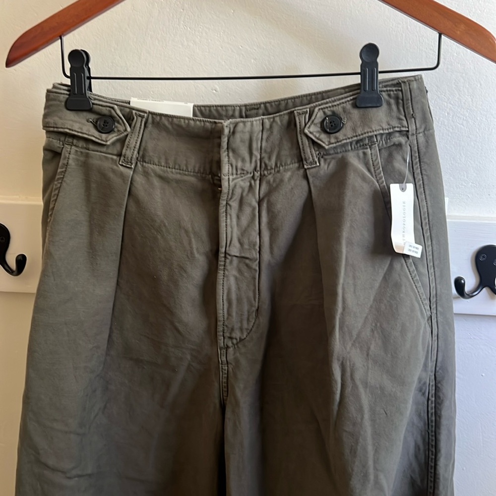 Citizens of Humanity Payton Pleated Trouser - tea leaf, new, size 25